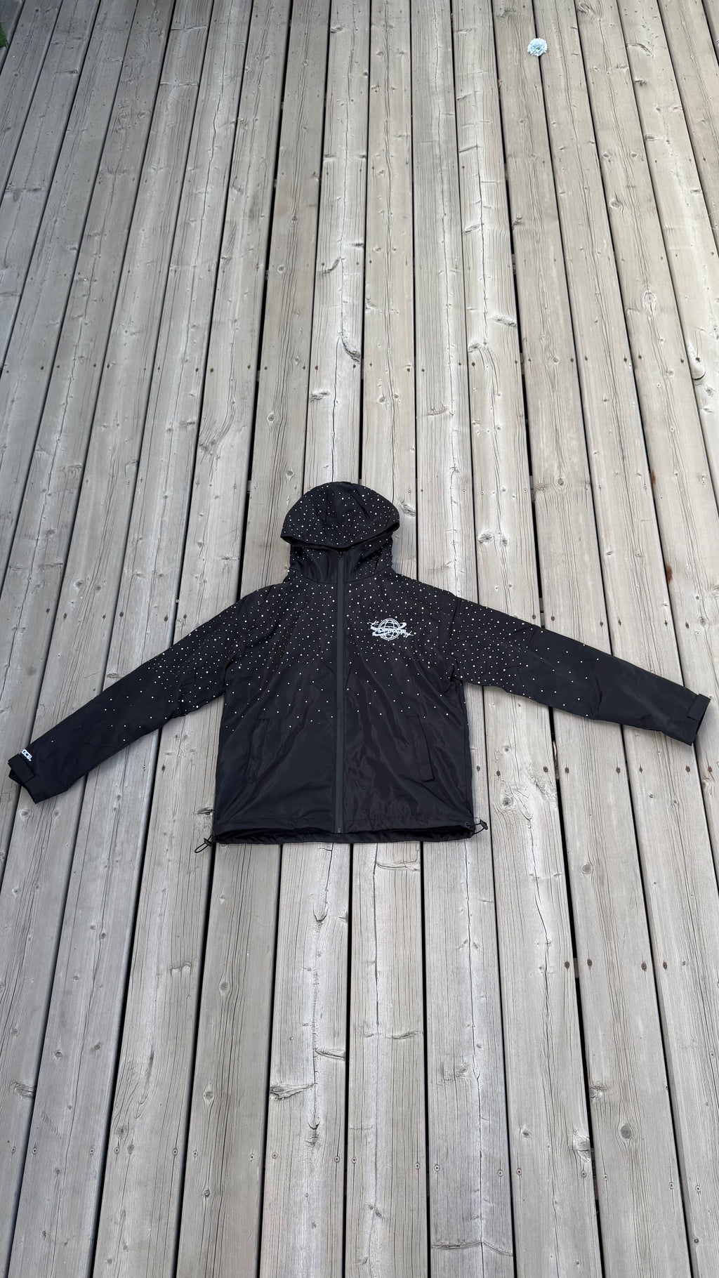 Black “Saturn” Windbreaker Jacket