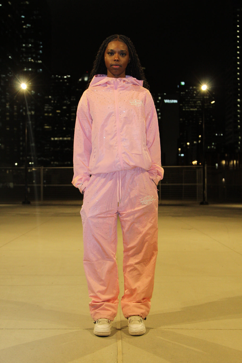 Pink “Saturn” Windbreaker Jacket