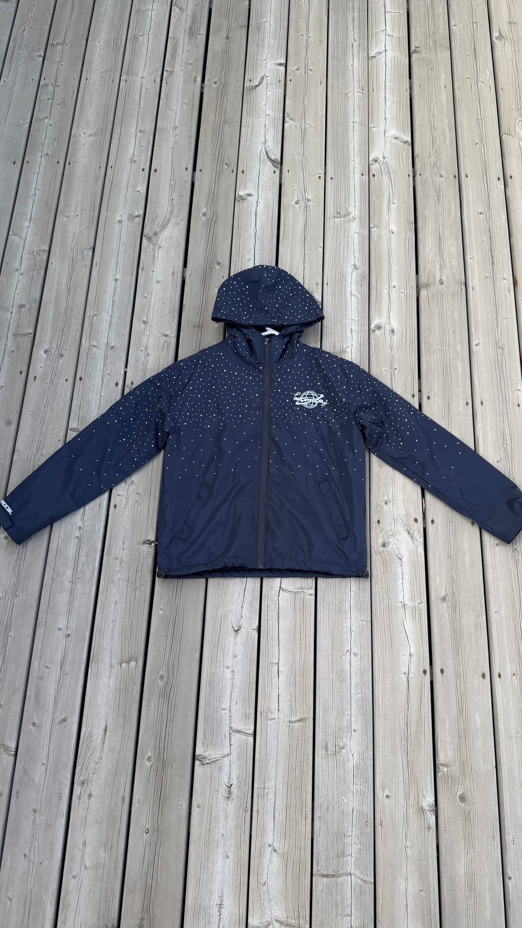 Navy Blue “Saturn” Windbreaker Jacket
