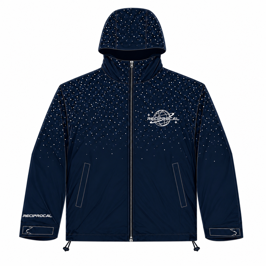 Navy Blue “Saturn” Windbreaker Jacket