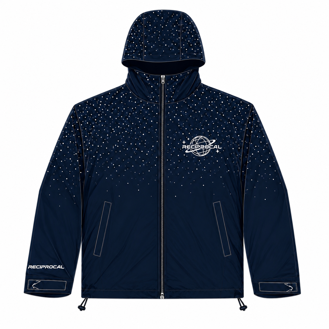Navy Blue “Saturn” Windbreaker Jacket