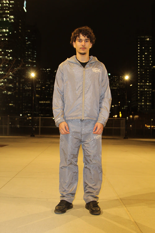 Grey “Saturn” Windbreaker Jacket