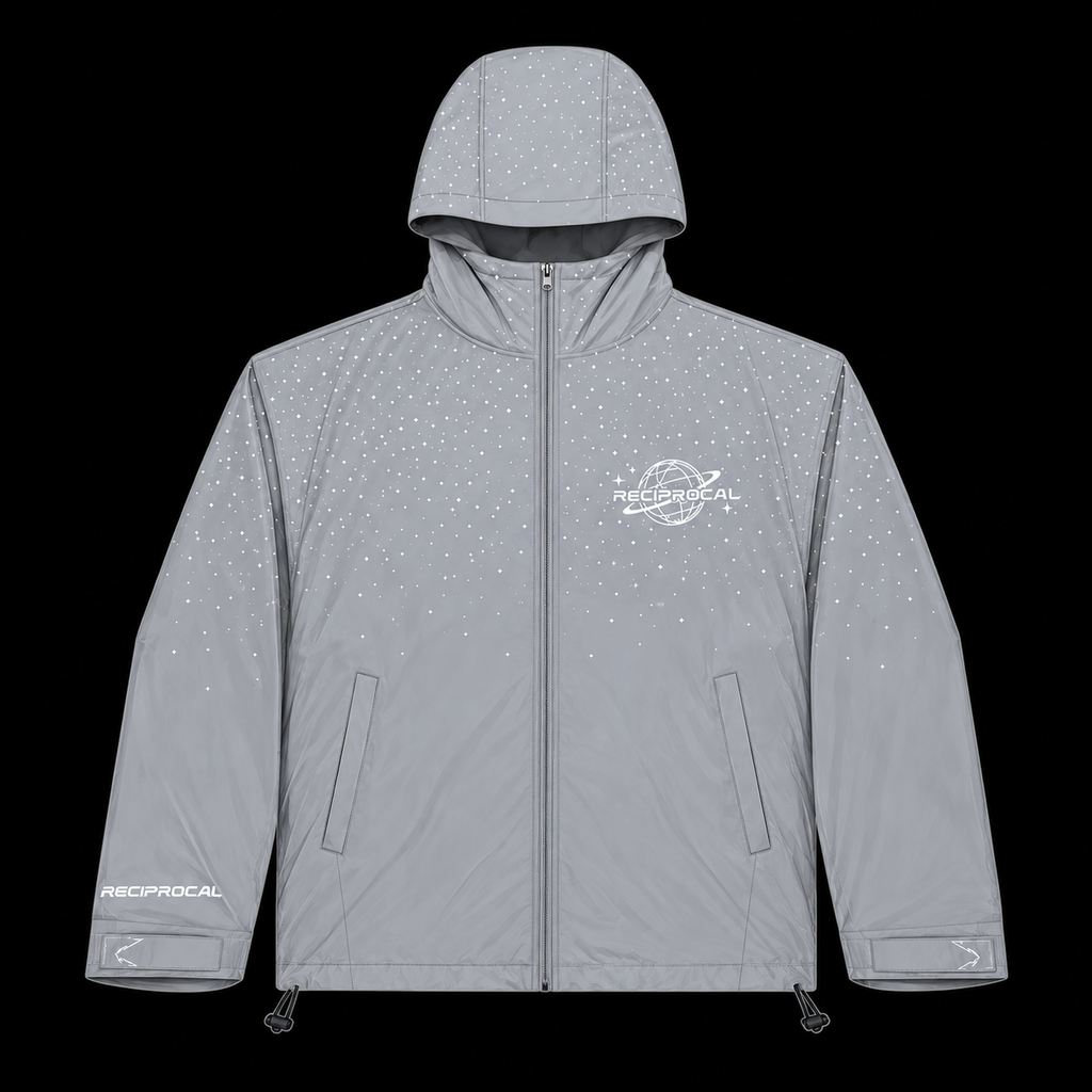 Grey “Saturn” Windbreaker Jacket