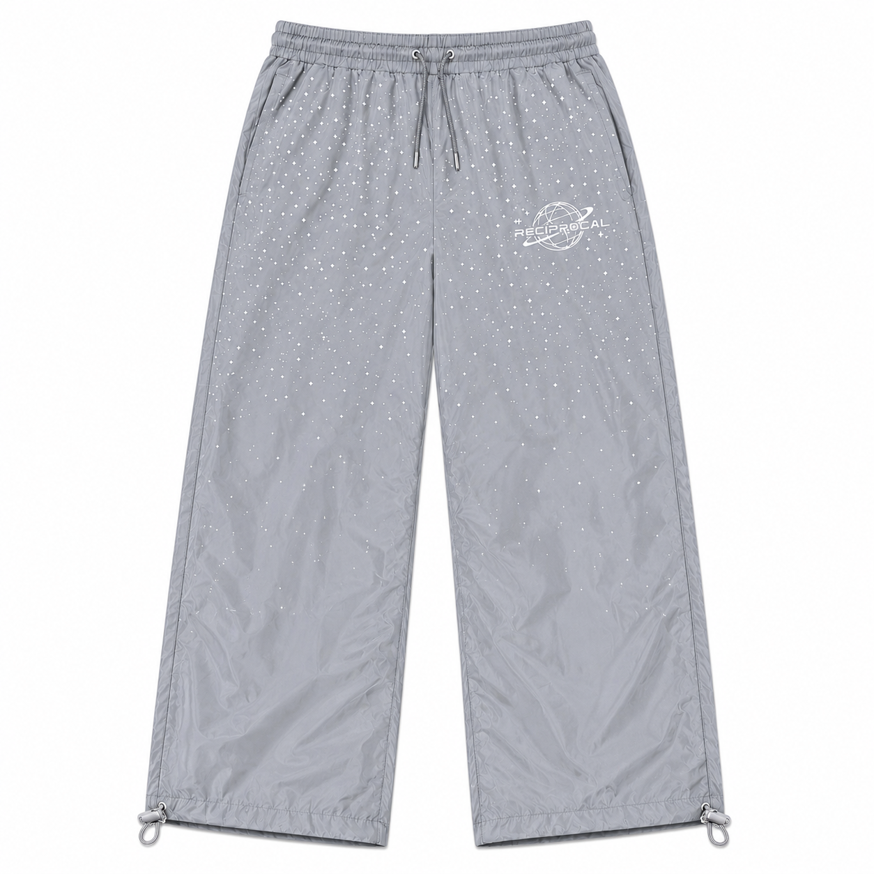 Grey “Saturn” Windbreaker Pants