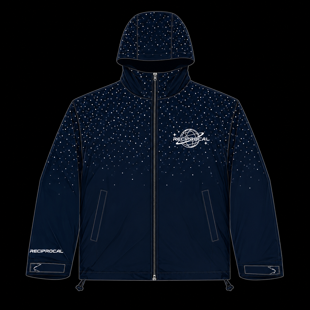 Navy Blue “Saturn” Windbreaker Jacket