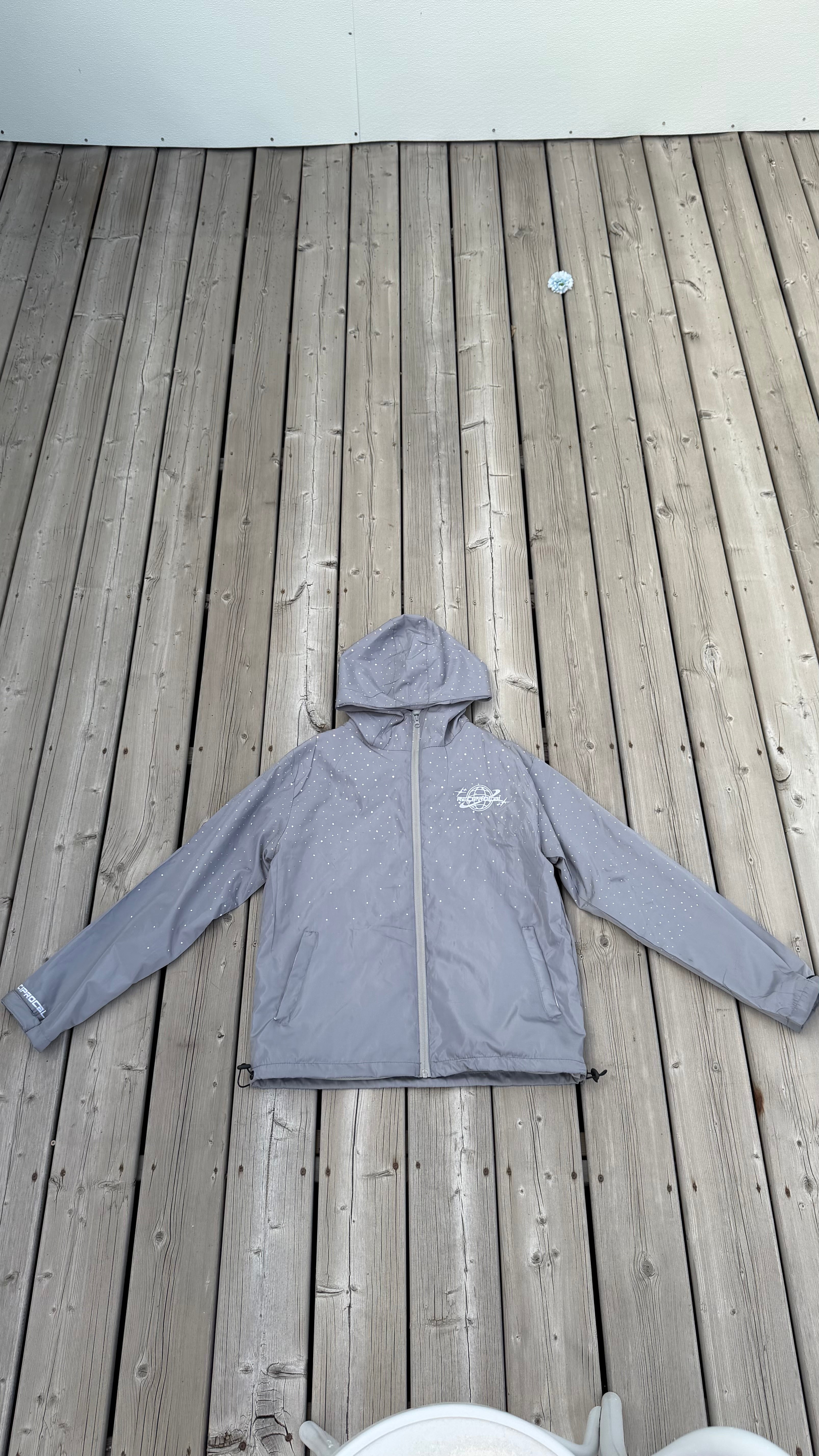 Grey “Saturn” Windbreaker Jacket