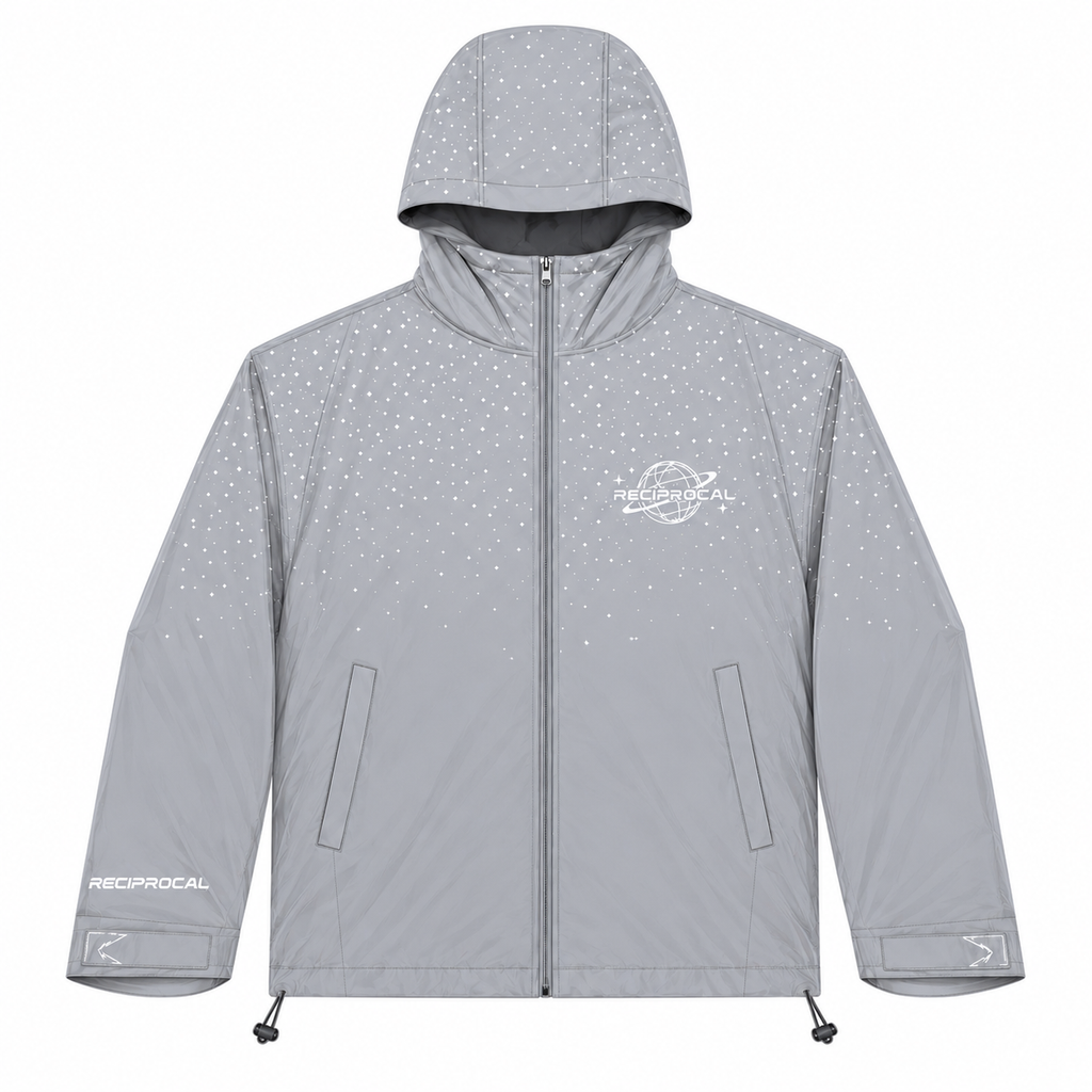 Grey “Saturn” Windbreaker Jacket