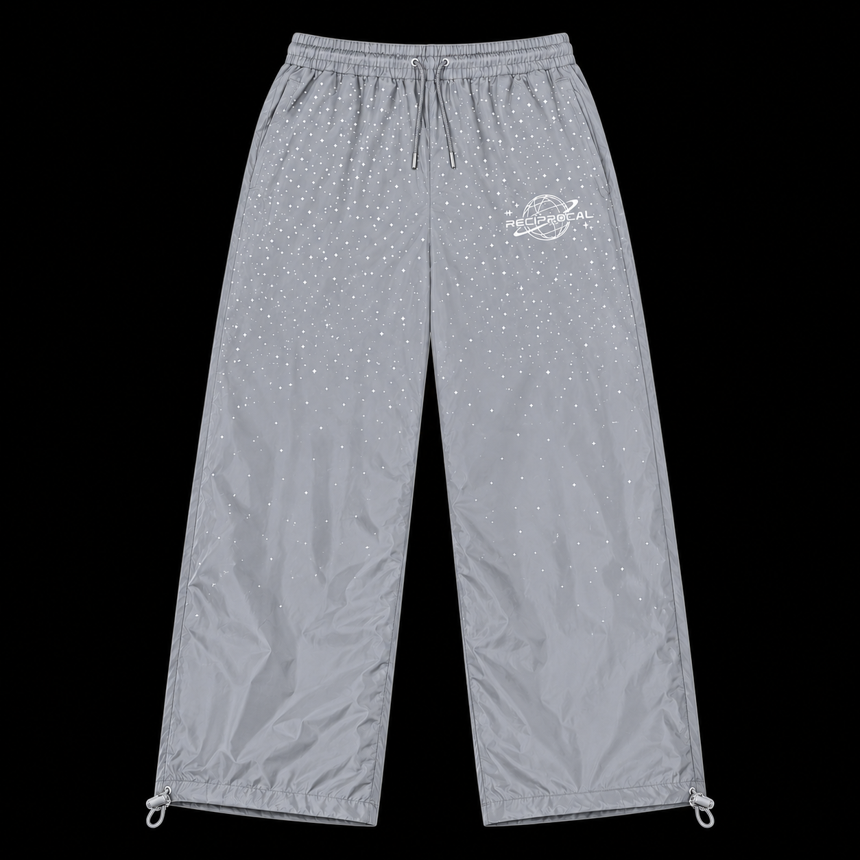 Grey “Saturn” Windbreaker Pants